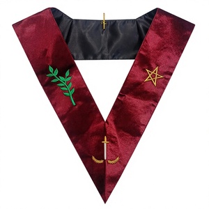 MASONIC REGALIA SCOTISH RITE AASR 14TH GRADO JUNIOR WARDEN COLLAR - Product Image 1