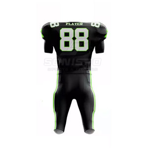 Ensemble d'uniformes de football américain pour hommes adultes personnalisables, tissu respirant 100% polyester, options de tailles plus grandes - Product Image 6
