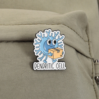 Broches en émail sur le thème de la science : Cellules dendritiques et cellules T régulatrices – Vente en gros