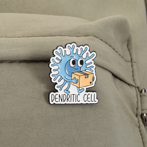Broches de Esmalte con Diseño de Células Dendriticas y Células T Reguladoras, Tema de Ciencia, Venta al por Mayor - Product Image 3