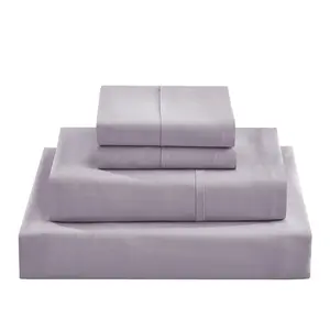 85g polyester flat sheet fitted sheet pillowcase 4 in 1 set twin full queen king California king size