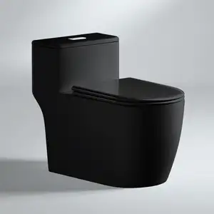 CaCa Sanitary Ware Bathroom Water Closet 1 Piece Toilet Multiple Colors Grey Black Color 1 Piece Toilet