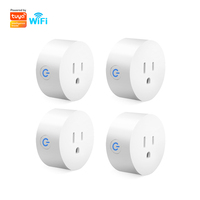 Mini prise intelligente Wi-Fi OEM US avec prise secteur, 10A, en ABS, compatible Alexa Google Home, programmation et minuterie Tuya Smart Life