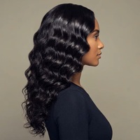 Pelucas de Cabello Brasileño Pre-Plucked con Ondas Profundas, Encaje Frontal HD 13x6, Grado 12A, Virgen, Doble Trama, Sin Pegamento, Extensiones de Cabello Largo DEJAVU