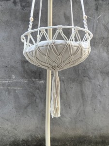 <span class=keywords><strong>Hamac</strong></span> suspendu pour chat Boho tissé à la main <span class=keywords><strong>beige</strong></span> d'une capacité de 33lb pour dormir, jouer, grimper et se prélasser - Product Image 6