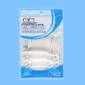 Xách tay mini bằng miệng kẹo cao su chăm sóc nha khoa Flosser sinh thái thân thiện 50 pcs tre tăm dính răng Làm sạch góc cạnh Pick - Product Image 5