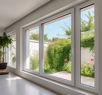 Fenêtres coulissantes en PVC à rupture de pont thermique, double vitrage, insonorisées et sécurisées pour chambre à coucher, en plastique UPVC