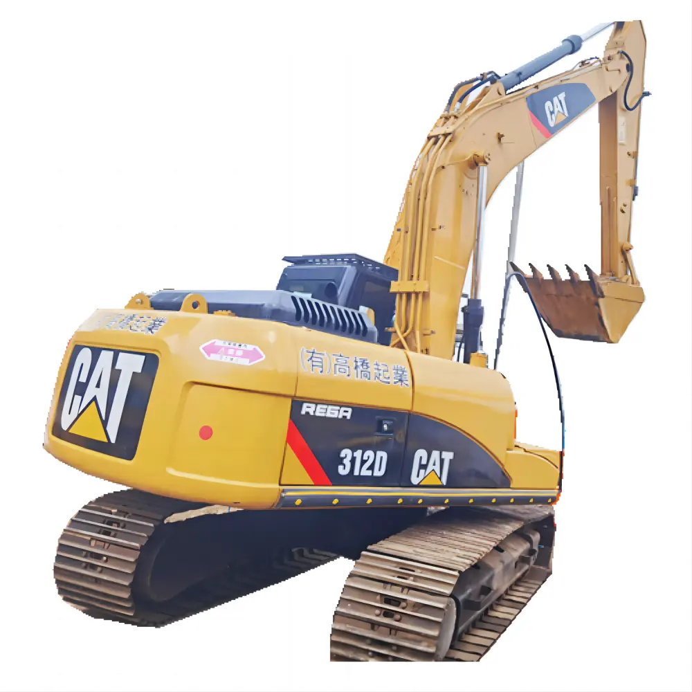 2022 anos de alta qualidade e escavadeiras usadas em segunda mão ativas CAT312D, escavadeiras usadas de baixo preço CAT 312 D em Xangai