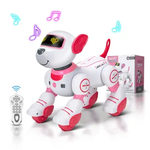 Hot Selling Multi-function Programmable Stunt Remote Control Dog 2.4g Electronic Remote Control Voice Dialogue Smart Robot Dog