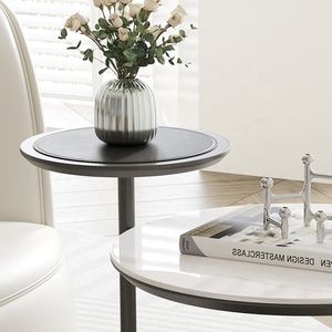 <span class=keywords><strong>Table</strong></span> d'appoint en <span class=keywords><strong>marbre</strong></span>, <span class=keywords><strong>table</strong></span> d'angle pour appartement, <span class=keywords><strong>table</strong></span> basse ronde en métal - Product Image 4