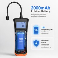 Detector de Fugas de Gas Combustible Portátil HIREP con Sonda Flexible de 360° para Gas Natural, Propano, Metano, Seguridad en la Cocina