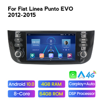 MEKEDE-REPRODUCTOR multimedia para coche Fiat Linea Punto EVO, sistema de radio y dvd con sistema Android, para modelos del año 2012 al 2015