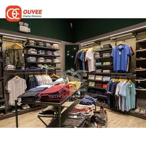 Étagères de présentation de marque écologiques, service de conception de magasin, <span class=keywords><strong>showroom</strong></span> de mode en métal chromé - Product Image 3