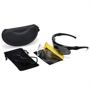 ハイインパクトカスタム戦術3レンズ弾道サングラス屋外ハーフフレーム戦術ゴーグルサイクリングサングラス - Product Image 4