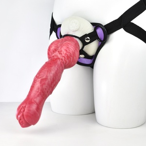Sex Shop Hot Sale Strap on <b>Dildo</b> Soft Silicone Penis Wearable Animal <b>Dildo</b> for Lesbian Woman Masturbator Sex Toys - Product Image 2