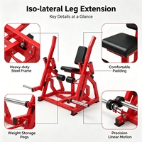 Appareil d'extension des jambes isolalettes à charge libre pour salle de sport commerciale et usage domestique, station indépendante pour l'entraînement des quadriceps, en acier robuste