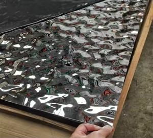 Lage Prijs 4X8 Voet 347 304 0.8Mm 1.2Mm Roestvrijstalen Scheidingsplaten Waterrimpel Ontwerp Vierkante Meter Prijs - Product Image 6