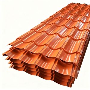 Tôle <span class=keywords><strong>ondulée</strong></span> en acier galvanisé prépeint couleur GI, revêtement zinc Galvalume, argenté, pour panneau de toiture - Product Image 6