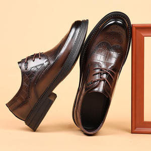 Zapatos de cuero de lujo con cordones, ideales para bodas formales, viajes de negocios y uso masculino. - Product Image 6