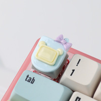 Keycap Resin Kartun Headset Stereo Mekanik Lucu Desain Gadis Kecil Model ESC Key, Laris Manis, Buatan Cina