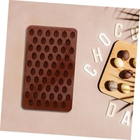 Moules à grains de café en silicone les plus populaires pour la cuisson de bricolage pour l'artisanat de glaçons de chocolats faciles à utiliser