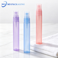 Flacon pulvérisateur vide en plastique de 10 ml à brume fine, type stylo, pour emballage de parfum, avec capacité d'impression sérigraphique