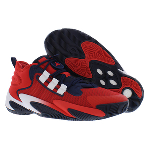 Zapatillas de Baloncesto Deportivas Unisex SM BYW Select, Rojas, Blancas y Azul Marino, con Parte Superior de Malla y Cierre de Cordones para una Tecnología y Comodidad Superior - Product Image 4