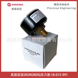 เกจวัดแรงดันแบบอนาล็อก Norgren รุ่น 18-015-991 ช่วง 0-1.6 บาร์ สำหรับอุปกรณ์จัดการอากาศ - Product Image 2
