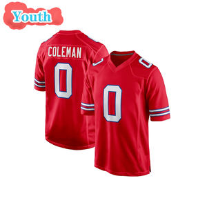 Maglia da Calcio per Bambini di Alta Qualità Buffalo 0 Coleman 4 Cook 17 Josh Allen, T-Shirt Sportiva Giovanile Cucita - Product Image 5