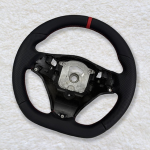 Volante de cuero de carreras perforado personalizado para modelos <span class=keywords><strong>BMW</strong></span> E46 E90 E38 E39 E83 E60 E70 E71 E72 E53 E92 volante de coche - Product Image 2