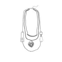 Perhiasan Fashion OEM/ODM Kalung Bib Jaring Perunggu Vintage Berhiaskan Mutiara Putih Bulat Bertingkat dengan Rumbai Kalung Vintage