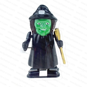 Jouet mécanique d'Halloween pour sacs de friandises, thèmes Sorcière, Citrouille, Zombie, Chat noir, style dessin animé effrayant - Product Image 5