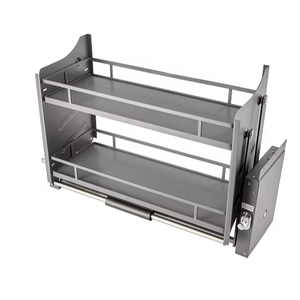 Estante extraíble para armarios de cocina, <span class=keywords><strong>escurridor</strong></span> de platos, elevador de cocina, cesta de almacenamiento, organizadores de armarios - Product Image 1