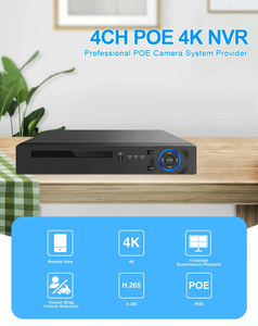 Новейший 4-канальный 4K 8MP POE <span class=keywords><strong>NVR</strong></span> комплект камеры безопасности CCTV система сетевой видеорегистратор - Product Image 2