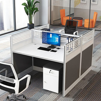 Bureau de travail modulaire en bois moderne ZITAI Z281050W pour 2 à 6 personnes, table d'ordinateur, poste de travail extensible, panneau combinable libre