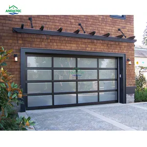 2023 iyi fiyat kesit garaj cam kapılar alüminyum çerçeve sandviç panel garaj kapısı