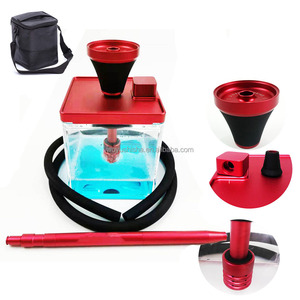 <span class=keywords><strong>Adalya</strong></span> - Cachimba de Aluminio, Cachimba Portátil de Acrílico con Bolsa - Product Image 1