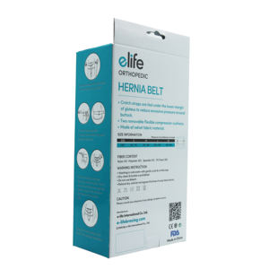 เข็มขัดพยุงไส้เลื่อนที่ขาหนีบพร้อมแผ่นซิลิโคนสำหรับรักษาไส้เลื่อนที่ขาหนีบแบบมืออาชีพ E-HB002 - Product Image 4