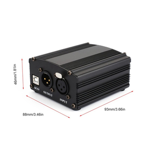 Nuevo Mini micrófono condensador equipo de grabación 48V USB Phantom fuente de alimentación - Product Image 5