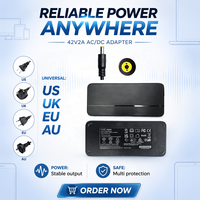 Cargador de Litio Joyun 42V 2A 88W, Adaptador de Corriente Continua con Múltiples Protecciones de Seguridad para Bicicletas Eléctricas y Scooters