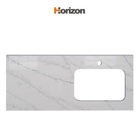 Encimera de barra de piedra de cuarzo para tocador de cocina al por mayor encimera de cocina encimera de cristal de cuarzo blanco artificial