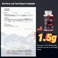 Vente en gros de Offre Spéciale Créatine Monohydrate Gummies Supplément pré-entraînement Marque privée pour hommes Femmes Sports Nutrition Lean