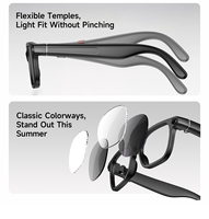 Lunettes caméra IA L806 12MP IMX681 Vidéo 1080P EIS Double batterie détachable Transfert WiFi OEM ODM Stock usine disponible