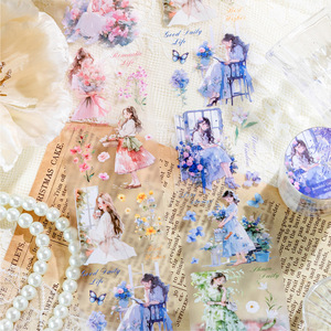 เทป PET ลายสวนสวย 2 ม./ม้วน ซีรีส์สวนในฝัน วัสดุตกแต่งสมุดบันทึก สติกเกอร์ลายวน - Product Image 4