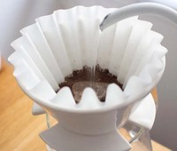 Filtre à café en papier écologique de 185 mm pour usage commercial (pâte de bois) pour petites machines à café et usage personnel