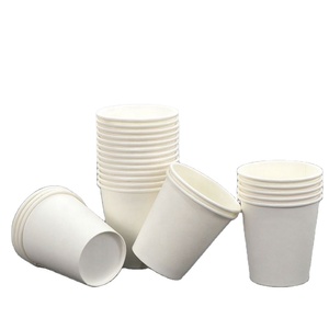 Vasos de Café Desechables Biodegradables de Papel de Pared Simple de 8/12/16/22 Onzas con Diseño de Logotipo Personalizado - Product Image 1