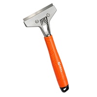 Spatule de nettoyage AIRAJ à lame en acier au carbone, tête de grattoir remplaçable, manche en plastique épaissi pour le nettoyage des fenêtres