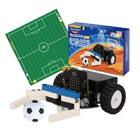 ACEBOTT Robot Microbit compatible avec la vision IA pour le football, kit de voiture robot programmable DIY pour Microbit, projet éducatif STEM