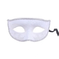 Masque de mascarade pour hommes femmes Look antique masque pour fête vénitienne Halloween Costume bal noir blanc argent or