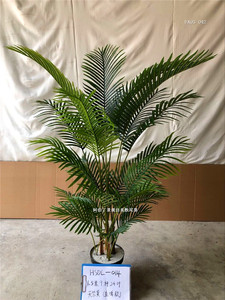 Décoration Chine Vente en gros Arbre artificiel <span class=keywords><strong>Chrysalidocarpus</strong></span> Palmier d'Hawaï en pot - Product Image 6